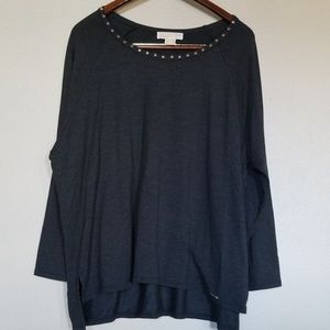 Michael Kors  Studded neckline tunic
